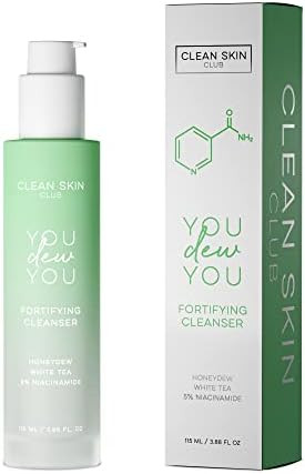 Clean Skin Club Acne Wash Facial Cleanser 5% Niacinamide Honeydew White Tea Fragrance Cruelty Free