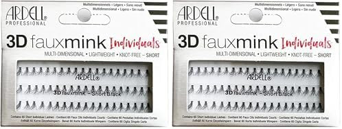 Ardell 3D Faux Mink Individuals Short (Pack of 2)