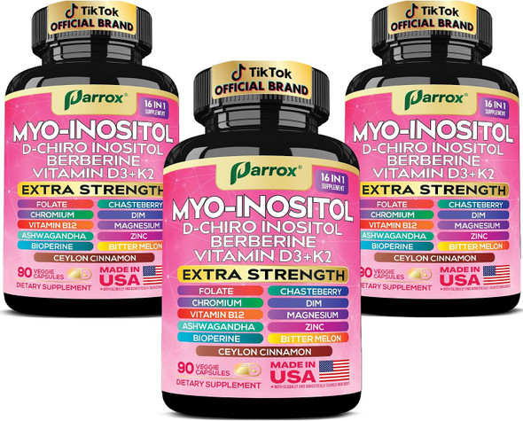 Parrox Myo-Inositol Supplement  and Folate Vegan Capsules