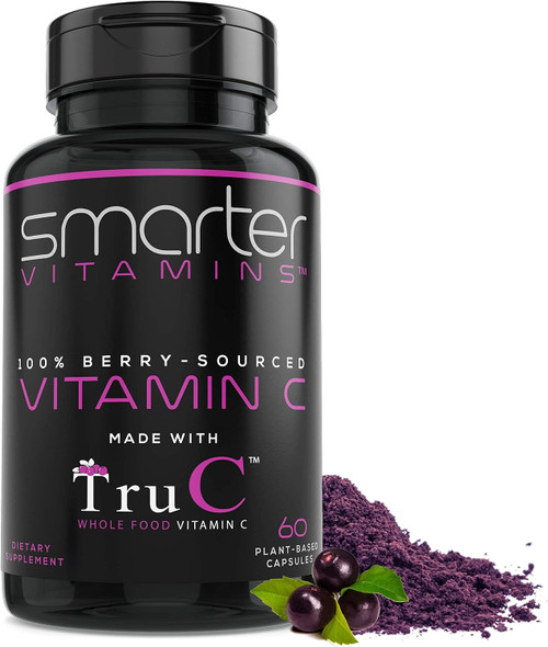 Smarter Vitamins Whole Food Vitamin C Capsules from 11 Berries with Antioxidants