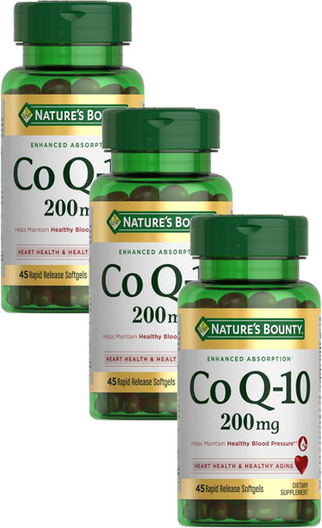 Nature's Bounty CoQ10, 200mg, 45 Rapid Release Softgels