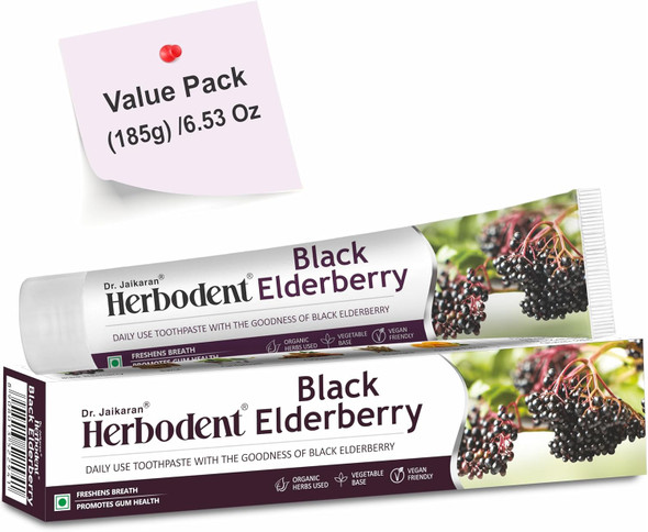 Herbodent Black Elderberry Toothpaste SLS Free