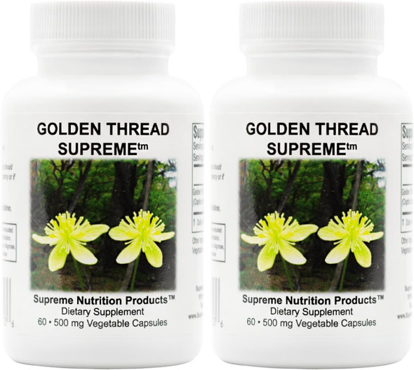 Supreme Nutrition Golden Thread Supreme, 60 Pure Coptis Chinensis Vegetarian