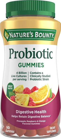 Nature's Bounty Probiotic Gummies, Immune Health and  Digestive Balance