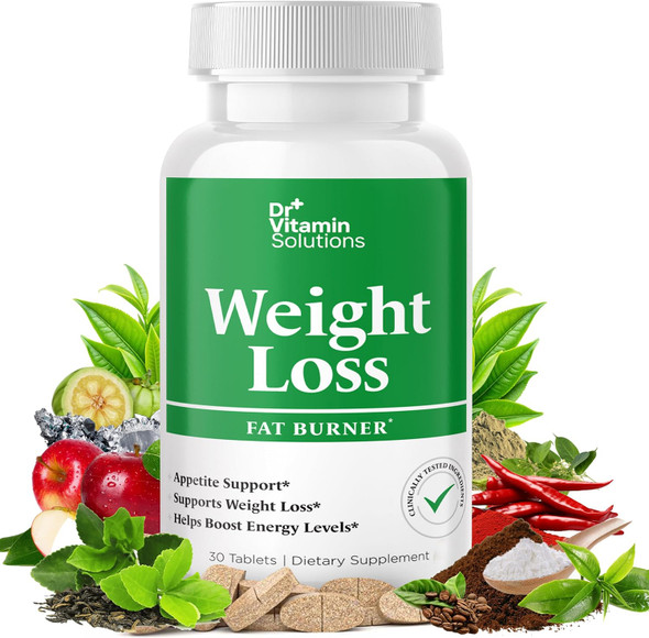 DR VITAMIN SOLUTIONS Fat Burner for Women and Men Thermogenic Weight Loss Appetite Suppressant