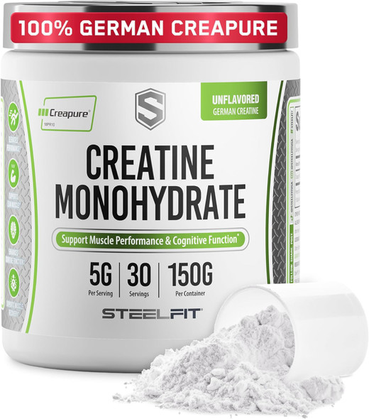 SteelFit Creapure Creatine Monohydrate PowderUnflavored