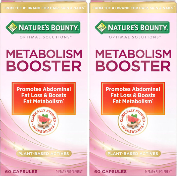 Nature's Bounty Optimal Solutions Metabolism Booster Supplement 60 Count