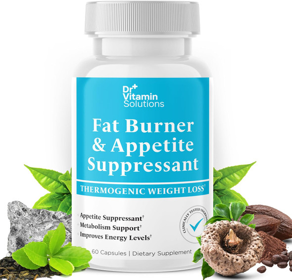 DR VITAMIN SOLUTIONS Fat Burner for Women and Men Thermogenic Appetite Suppressant