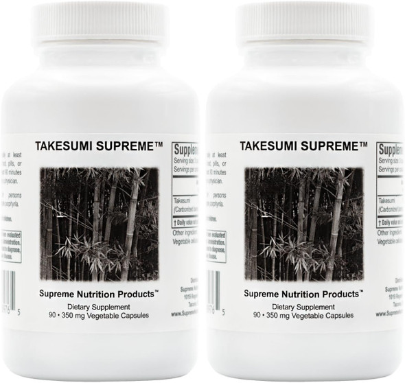 Supreme Nutrition Takesumi Supreme, 90 Pure Activated Bamboo Charcoal Vegetarian Capsules