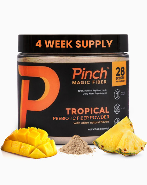 Pinch Magic Sugar-Free Psyllium Husk Fiber, Tropical