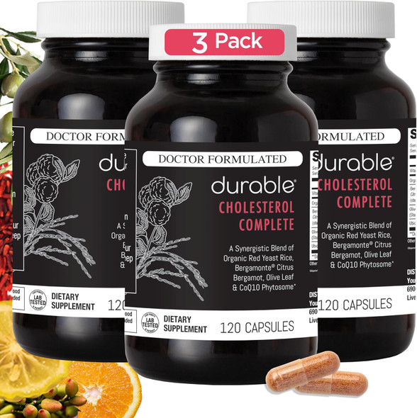 Durable Cholesterol Complete 1,600 mg Red Yeast Rice Formula