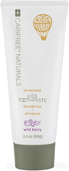 CariFree Kids Toothpaste Fluoride-Free Xylitol Organic Wild Berry