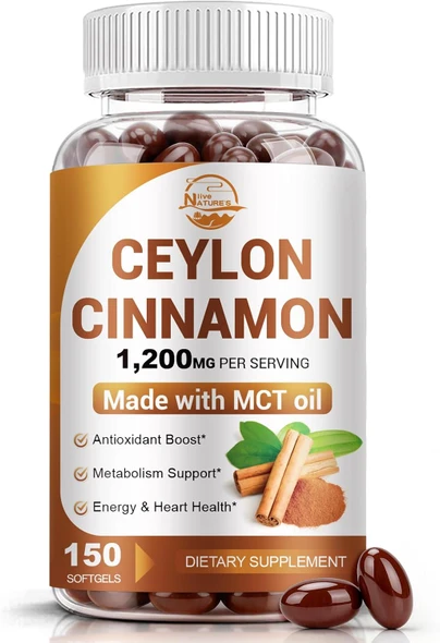 Nature's live Ceylon Cinnamon Supplement with MCT Oil