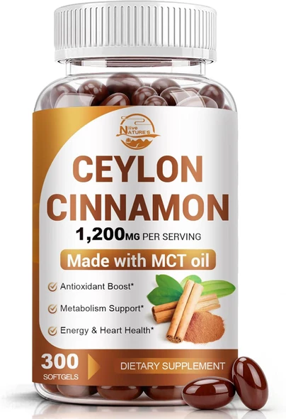 Nature's live Ceylon Cinnamon Supplement with MCT Oil