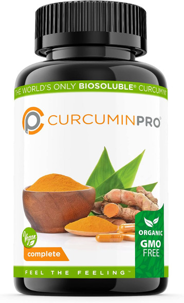 curcuminpro Complete Vegan | BioSoluble Brown Rice Protein & Organic Turmeric Curcumin Supplement | Plant-Based Formula for Daily Wellness