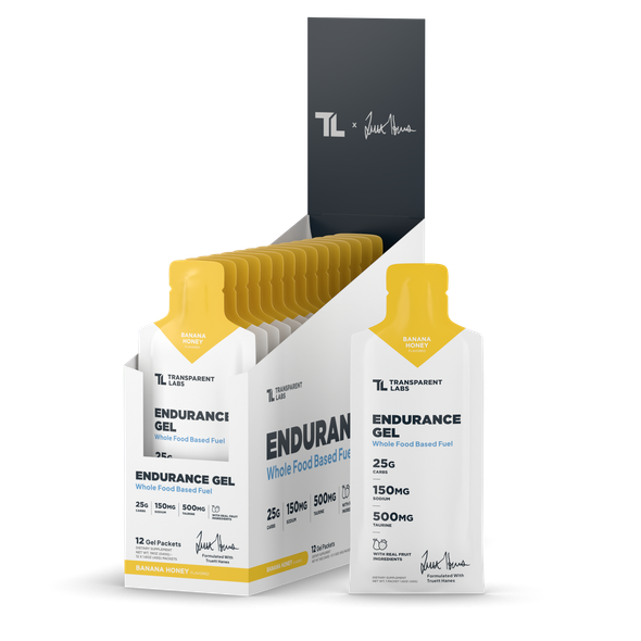Transparent Labs Endurance Gels - Banana Honey - 12Pack