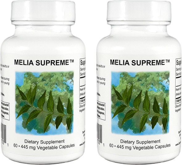 Supreme Nutrition Melia Supreme, 60 Pure Powdered Neem Leaf Vegetarian Capsules