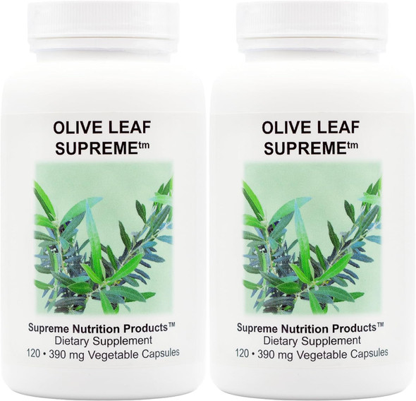 Supreme Nutrition Olive Leaf Supreme, 120 Pure Olive Leaf Vegetarian Capsules