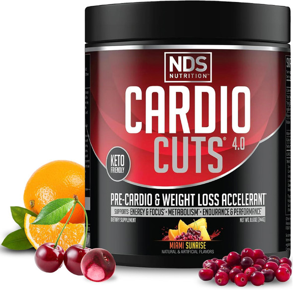 NDS Nutrition Cardio Cuts 4.0 Miami Sunrise Flavor - 8.6 Ounce