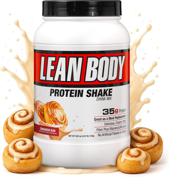 LABRADA Nutrition – Lean Body High Protein Meal Replacement Shake, Whey Protein Powder for Weight Loss and Muscle Growth - 2.47LB Tub