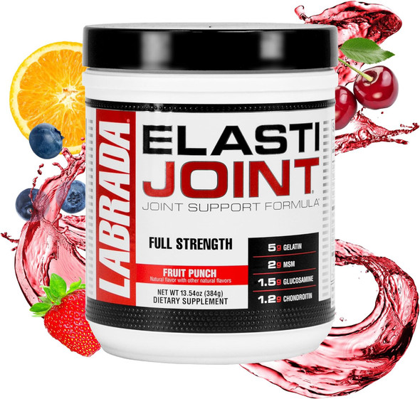 Labrada Nutrition Elastijoint, Glucosamine Joint Support Supplement Powder for Men & Women, Joint Relief & Bone Health Supplement with MSM, Glucosamine Chondroitin MSM Gluten-Free