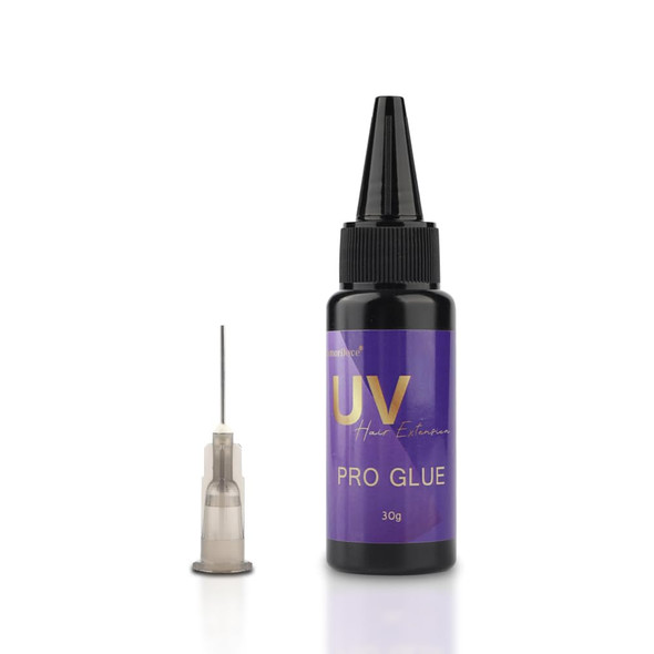 GlamorDove 30g UV Hair Extension Glue Invisible Waterproof Seamless Fast Drying Adhesive for UV Extension Kit