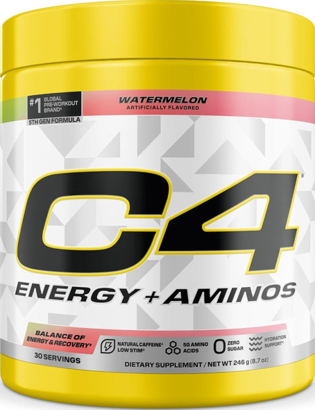 C4 Energy + Aminos Powder - 30 Servings