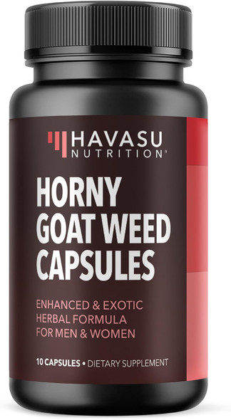HAVASU NUTRITION Horny Goat Weed with Maca, Tongkat Ali and Saw Palmetto