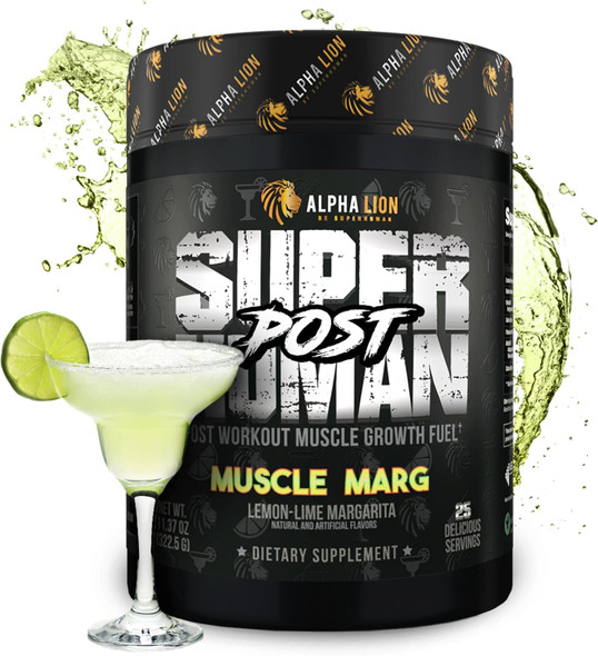 Alpha Lion Superhuman Post Workout Powder, Muscle Builder Drink, Creatine Monohydrate + More for Lean Muscle Growth, Strength & Volume, Supplement for Women & Men - 25 Servings