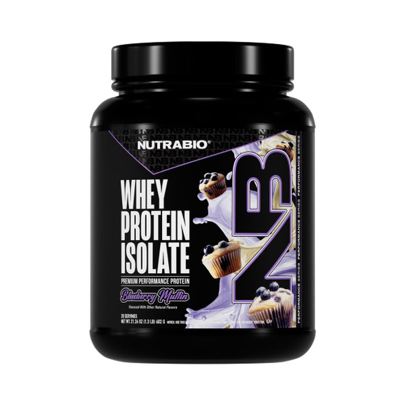 NutraBio 100% Whey Protein Isolate Protein Powder, 25g Protein with Complete Amino Acid Profile, Non-GMO, Soy & Gluten Free, Low Carb, Low Calorie Whey Protein Powder - 20 Servings