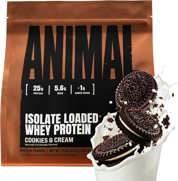 Animal Whey Isolate Protein Powder, 25G High Protein - 2LB