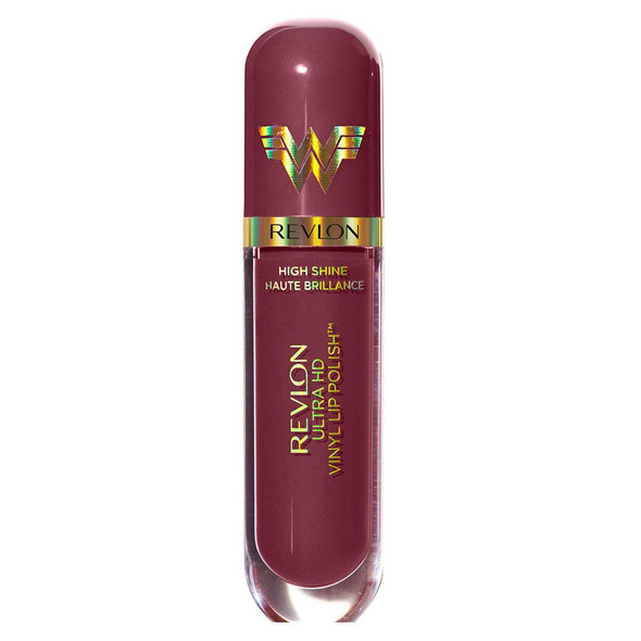 REVLON Ultra HD Vinyl Lip Polish, Liquid Lipstick, Birthday Suit, Mauve Nude Gloss