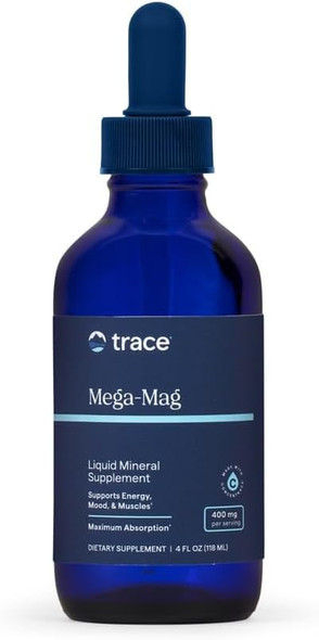 Trace Minerals Mega-Mag Ionic Magnesium Liquid Drops Supplement 4 fl oz