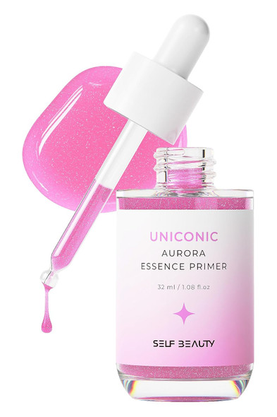 SELF BEAUTY Unicorn Radiant Hydrating Face Serum to Primer 30ml | Vitamin B3 Serum & Primer Face Makeup for Dry & Combination Skin | Cruelty-Free, Long-Lasting