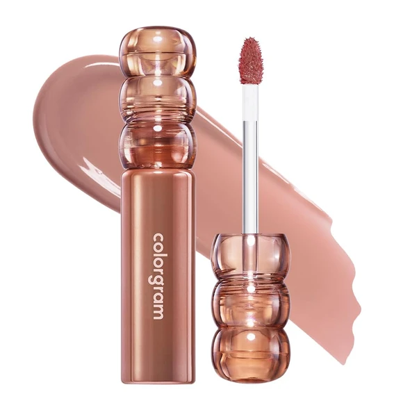 COLORGRAM DEEP GLAZE LIP GLOSS 04 TOFFEE APPLE I Korean Makeup Ultimate Sugar Coated Glow and Non stickty Lightweight Finish I High Shine Glossy I Korean Lip I Summer Make Up