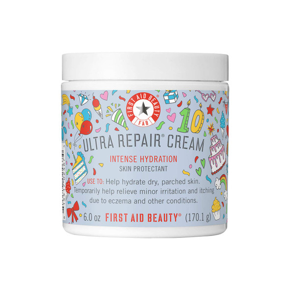 First Aid Beauty Ultra Repair Cream Intense Hydration Moisturizer for Face and Body - 6 oz. Birthday Edition