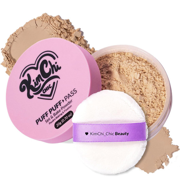 KimChiChic Beauty Puff Puff Pass Set & Bake Loose Setting Powder Makeup