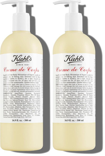 Kiehl's  Creme de Corps Body Lotion,with Cocoa Butter Fast Hydration