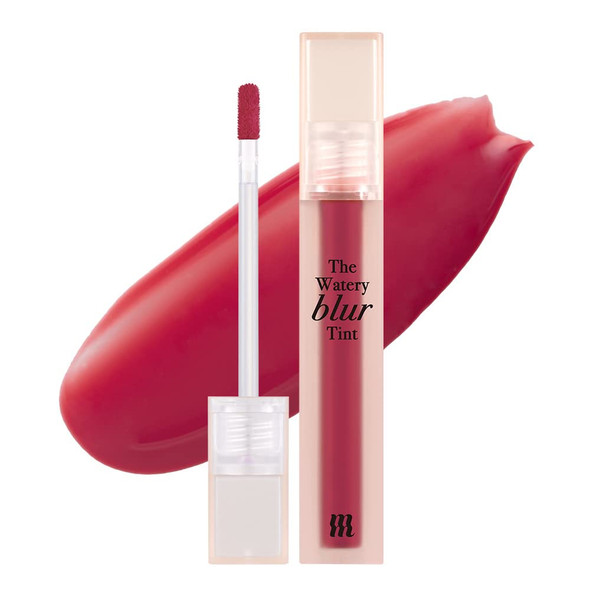 BY MERZY The Watery Blur Velvet Tint – Vegan Long-Lasting Lip Tint with Soft Matte Finish – Gel-to-Powder Texture High-Pigment Color - 0.13 fl oz