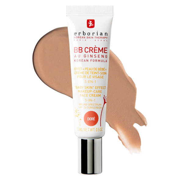 Erborian BB Cream SPF 20, Tone-Evening, Korean Skincare Makeup Hybrid -  0.5 Fl Oz