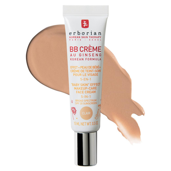 Erborian BB Cream SPF 20, Tone-Evening, Korean Skincare Makeup Hybrid -  0.5 Fl Oz