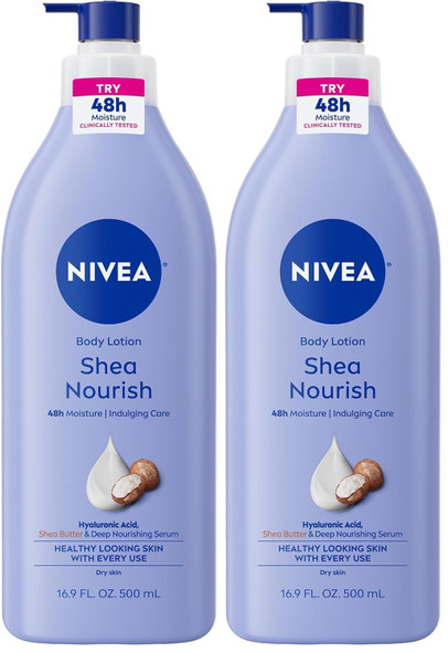 NIVEA Shea Nourish Body Lotion with Shea Butter & Hyaluronic Acid
