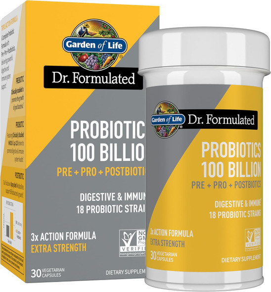 Garden of Life Dr. Formulated Pre, Post and Probiotics 100 Billion CFU