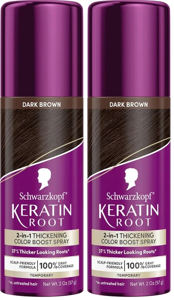 Schwarzkopf® Keratin Root Black Temporary Color & Thickening Spray