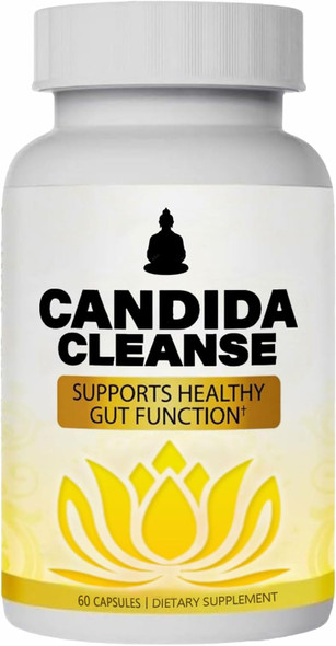 Neonomicon Candida Cleanse - Gut & Colon Support Advanced Probiotic & Herbal Formula Natural Herbal Formula Oregano Leaf Wormwood Black Walnut Caprylic Acid-1 for Men & Women 60 Capsules