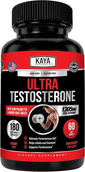 Kaya Naturals Ultra Testosterone - Men's Testosterone Booster