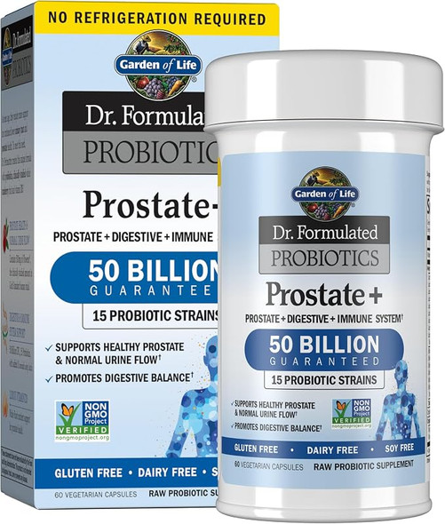 Garden of Life Dr. Formulated Probiotics Prostate+, 50 Billion CFU, 60ct
