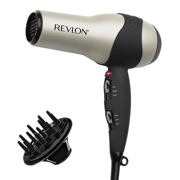 REVLON Turbo Hair Dryer  1875 Watts of Maximum Shine Fast Dry