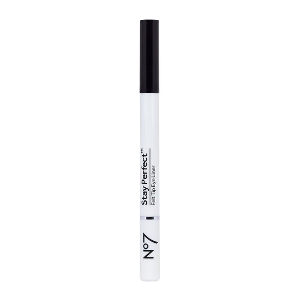 No7 Stay Precise Felt Tip Eye Liner - Precision Tip Liquid Eyeliner Ideal for Cat Eye Look - Easy to Use Long Lasting Eyeliners for Women (1.6g)