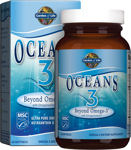 Garden of Life Oceans 3 Beyond Omega-3 with OmegaXanthin